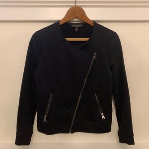Cotton moto jacket sweater